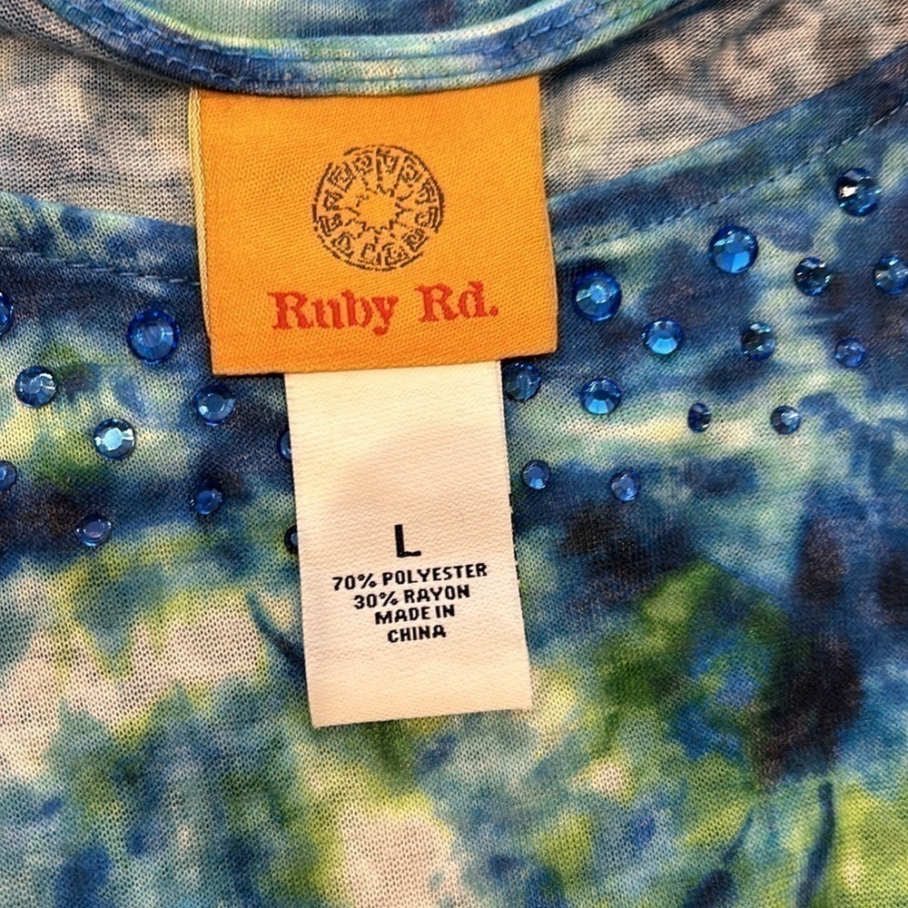 Ruby Rd firework tie-dye top - Picture 6 of 6
